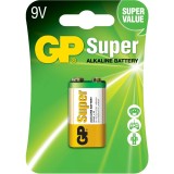 Baterie GP Batteries, Super Alcalina (6LF22) 9V alcalina, blister 1 buc. &quot;GP1604A-5UE1&quot; &quot;GPPVA9VAS010&quot; (timbru verde 0.08 lei)