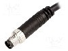 Conector M8, 3 pini, clasa etanseitate IP67, AMPHENOL - 8-03AMMM-SL7A01