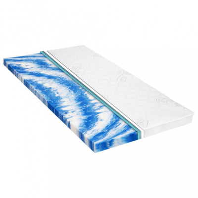 vidaXL Topper saltea, spumă gel, 7 cm, 90 x 200 cm 282783 foto