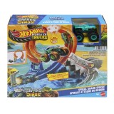 HOT WHEELS MONSTER TRUCKS PISTA SPIRALA IZBIREA RECHINULUI CU 1 MASINUTA MEGA
