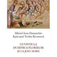 Cuvinte la Duminica Floriilor și la Joia Mare - Paperback brosat - Sfântul Ioan Damaschin, Teofan Kerameul - Metafraze