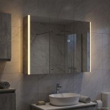 vidaXL Dulap cu oglindă pentru baie Gri din beton 103,5 x 15,5 x 70 cm 889274