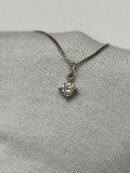 LANT AUR alb 14K + Pandantiv - Diamant = 1CT - De firma : UnoAErre - Vintage !