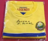 Tricou fotbal (de colectie-replica)semnatura originala Emeric IENEI - ROMANIA-Jocurile Olimpice TOKYO 1964