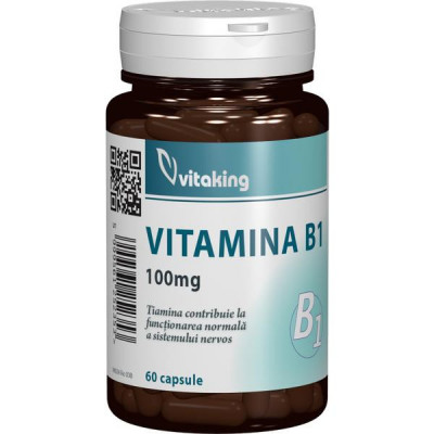 Vitamina B1 (Tiamina) 100mg Vitaking 60cps foto