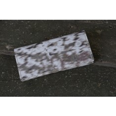 Portofel dama din piele naturala, lucrat si cusut manual, Eva, Handmade, Print Camuflaj, Produs in Romania