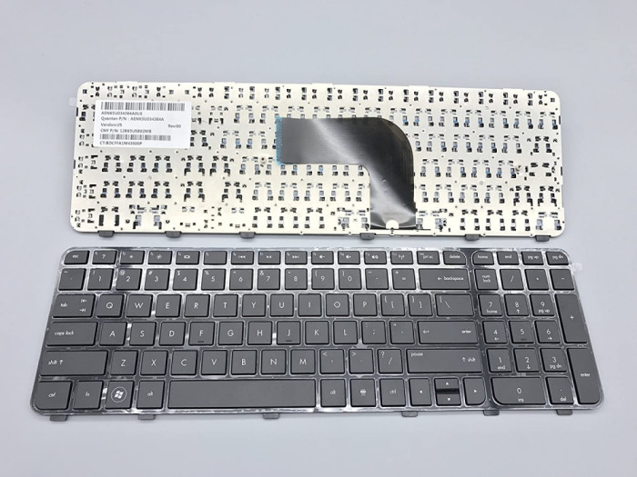 Tastatura laptop HP Pavilion dv6 neagra US cu rama