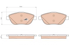 TRW GDB1926 COTEC set placute frana,frana disc