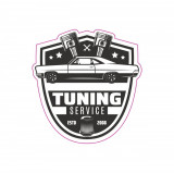 Abtibild &amp;quot;RETRO TUNING SERVICE&amp;quot; Cod:TAG 013 / T2 Automotive TrustedCars, Oem