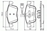 Set placute frana,frana disc ALFA ROMEO GIULIETTA (940) (2010 - 2016) BOSCH 0 986 494 465