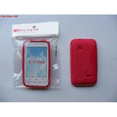 Husa Silicon S-Line Sony Xperia Tipo (ST21i) Rosu foto