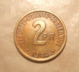 Franta 2 Franci 1944, Ocupatie Aliata, Moneda