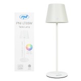 Cumpara ieftin Aproape nou: Lampa de masa PNI LT05W cu LED 3W, acumulator 1800 mAh, incarcare prin