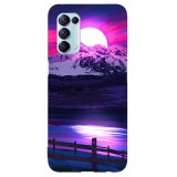 Husa compatibila cu Oppo A74 5G model Purple Night, Silicon, TPU, Viceversa, Transparent, Carcasa