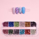 Cumpara ieftin Strasuri Unghii LUXORISE, Joy Glare, 12 modele, LUXORISE Nail Art