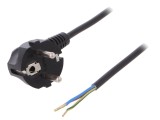 Cablu Electric 3x0,75mm2 PVC 3m Negru 16A 250V
