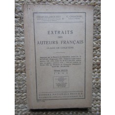 C Drouhet și V Ghiacioiu, Extraits des Auteurs Francais