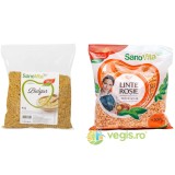 Bulgur 500g + Linte Rosie Decorticata 500g