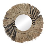 Cumpara ieftin Oglinda cu rama din paie Cierlo Boho Pako World Natural 42x42x6 cm