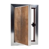 Ușă de vizitare cu ramă din aluminiu Crom și posibilitate de ușiță placabilă 200x300
