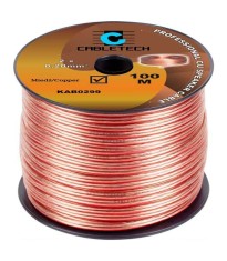 Cablu difuzor 2x0.20mm cupru transparent 1m Cabletech KAB0299 foto