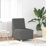 VidaXL Canapea Scaun fără brațe, gri &icirc;nchis, 55 cm, material textil