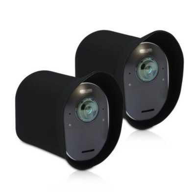 Set 2 Huse pentru camera de supraveghere Arlo Ultra/Arlo Pro 3/Pro 4, Kwmobile, Negru, Silicon, 47321.01 foto