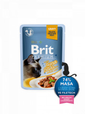 Brit Premium Cat Pouch with Ton in Gravy foto