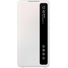 Husa Clear View Cover pentru Samsung Galaxy S20 FE White foto