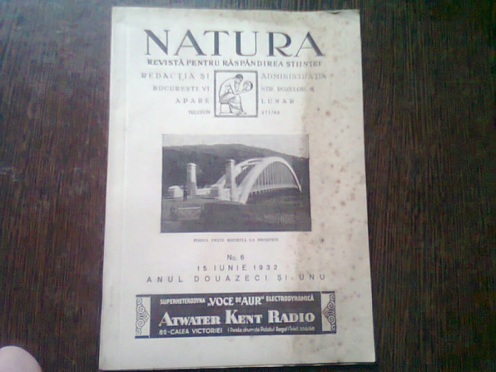 REVISTA NATURA NR.6/1932