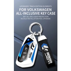 Carcasa cheie / telecomanda auto si breloc metalic VW si Skoda