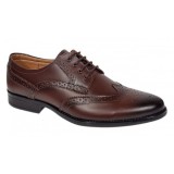 Pantofi barbati Derby Wingtip Brogue din piele naturala GKR826M