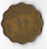 Moneda 10 milliemes 1943 - Egipt, Africa, Cupru (arama)