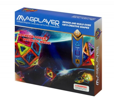 MAGPLAYER Joc de constructie magnetic - 45 piese foto