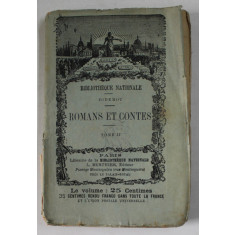 ROMANS ET CONTES par DIDEROT , TOME II , 1891