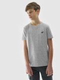 Tricou unicolor pentru băieți - gri, 4F Sportswear