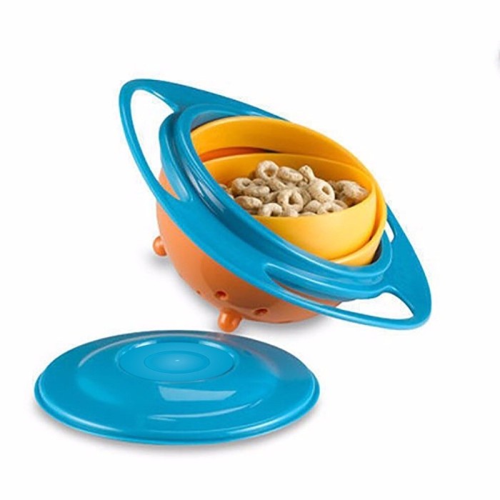 Bol rotativ 360&deg; Gyro Bowl, cu protectie anti-varsare pentru copii si bebelusi