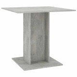 Masa de bucatarie, gri beton, 80x80x75 cm, lemn prelucrat