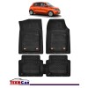 Covorase Auto TeamCar&reg; Tip Tavita Compatibile Renault Twingo III (2014-2024) Negru Material Rezistent, Cauciuc