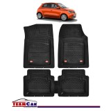 Covorase Auto TeamCar&reg; Tip Tavita Compatibile Renault Twingo III (2014-2024) Negru Material Rezistent, Cauciuc