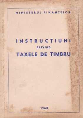 Instructiuni privind taxele de timbru foto