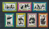 MONGOLIA 1977, Fauna, Panda, serie neuzata, MNH, Nestampilat