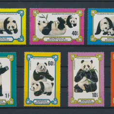 MONGOLIA 1977, Fauna, Panda, serie neuzata, MNH