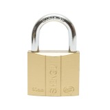 Lacat auriu 50 mm cu 3 chei, corp metalic pentru usi, porti si dulapuri