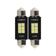 Set 2 Becuri LED Sofit C5W 12 SMD 41 MM