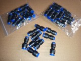 Set 10 x Conector Pneumatic drept PU 4mm la 6mm