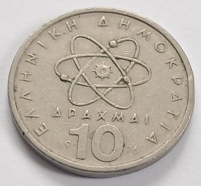 Grecia , 10 Drachme 1976 foto
