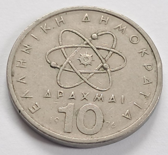 Grecia , 10 Drachme 1976