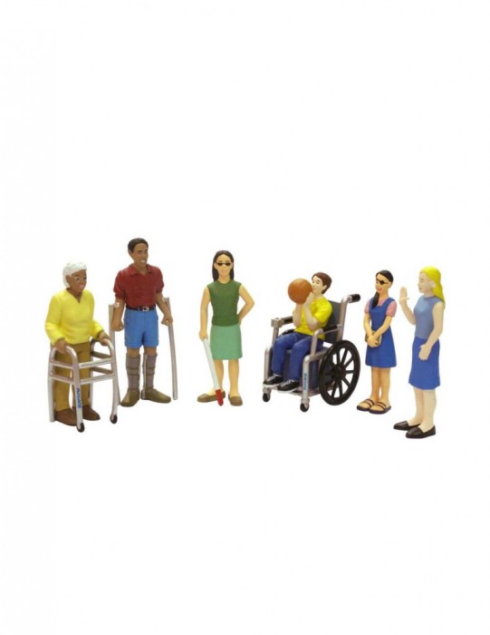Persoane cu handicap set de 6 figurine - Miniland