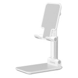 Cumpara ieftin Suport Telefon/Tableta de Birou ABS/Silicon, Inaltime Reglabila, Pliabil, 110x110x65 mm Borofone BH27 Superior - Alb